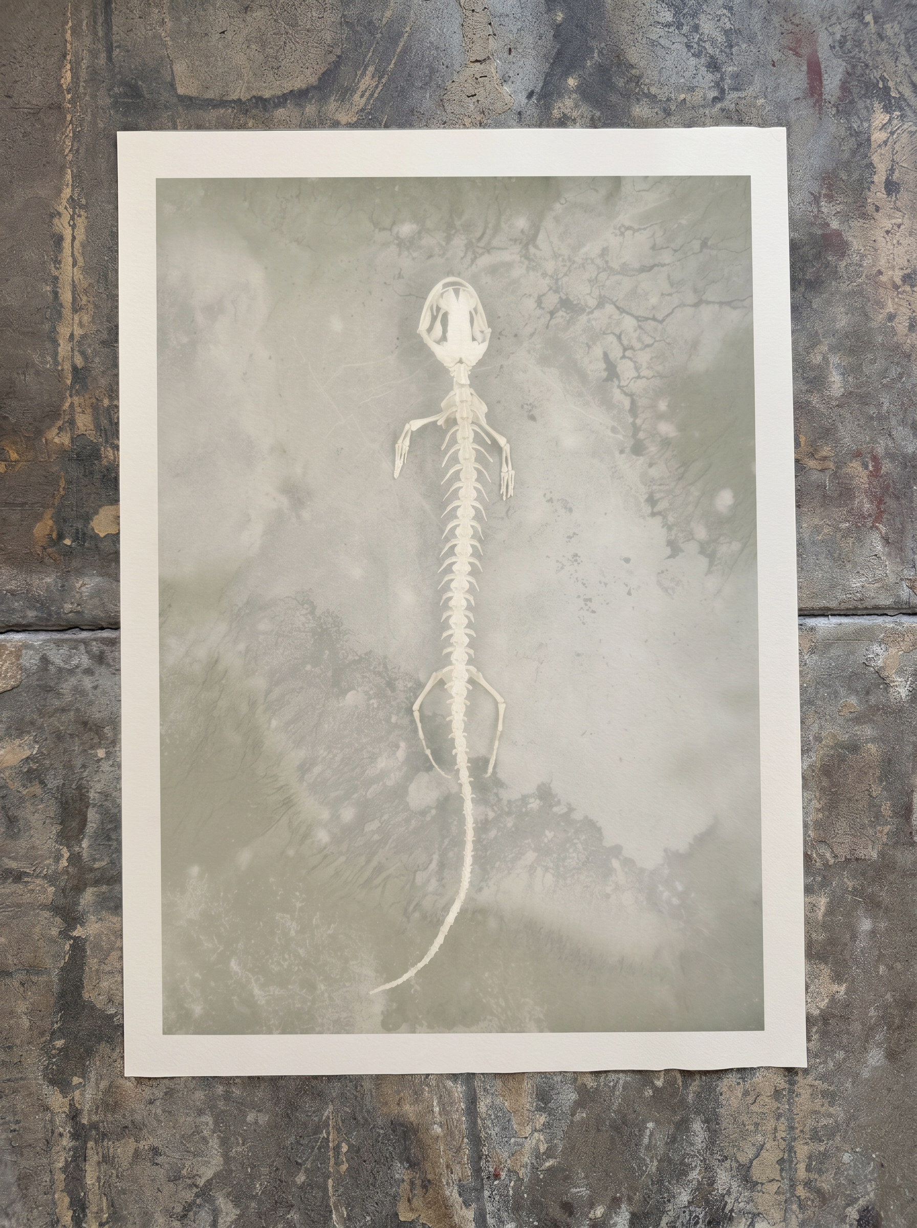Axolotl Skeleton Print