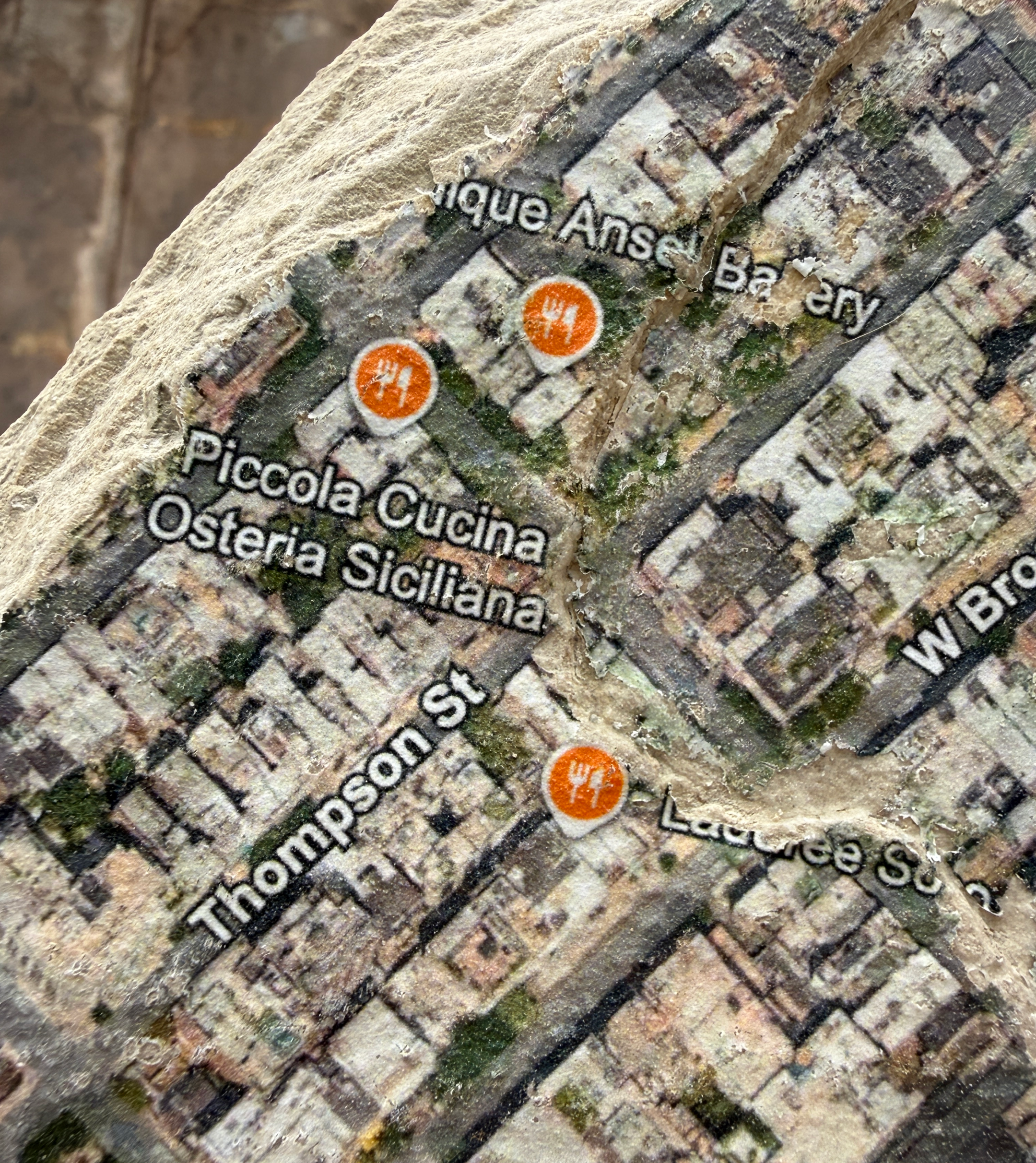 New York Google Map Rock