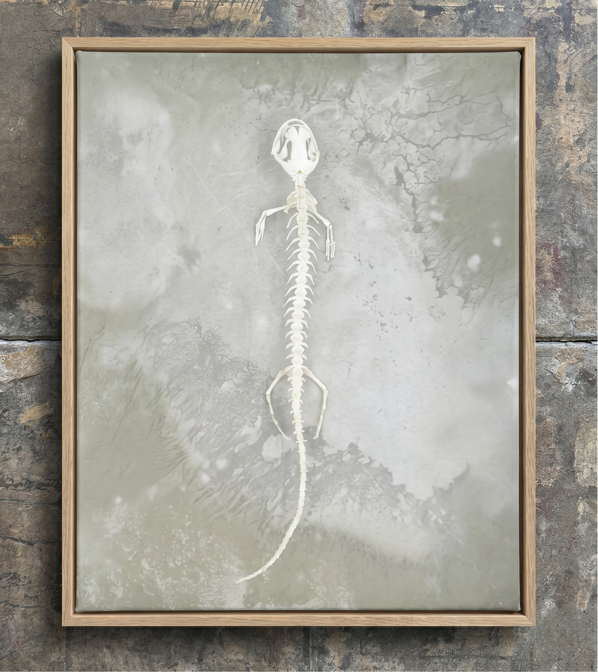 Axolotl Skeleton Print