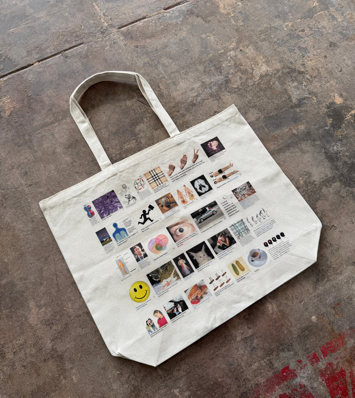 Custom Wiki Tote on the floor